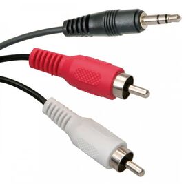 Кабель мультимедийный Jack 3.5mm to 2RCA 2.5m Assmann (AK-510300-025-S)