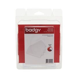 Карточка пластиковая чистая Badgy 0.76 мм Cards Thick, 100шт (CBGC0030W)