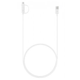 Дата кабель USB 2.0 AM to Type-C + Micro 5P 1.5m white Samsung (EP-DG930DWEGRU)