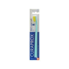 Зубна щітка Curaprox CS 3960 Super Soft Суперм'яка D 0.12 мм Нюдова з жовтою щетиною (CS 3960-12)