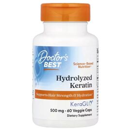 Витаминно-минеральный комплекс Doctor's Best Гидролизованный кератин, 500 мг, Hydrolyzed Keratin, 60 вегетариа (DRB-00545)