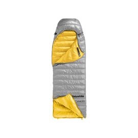 Спальный мешок Naturehike CW400 NH18C400-D, p-р L, жовто-сірий (6976507666848)