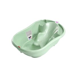 Ванночка Ok Baby Onda с анатомической горкой и термодатчиком, зеленый (38231200)