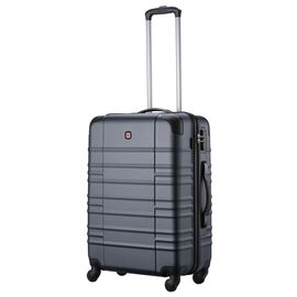 Валіза Wenger Amplar, середня, пластик, 4 колеса, синя (653147)