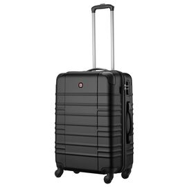 Валіза Wenger Amplar, середня, пластик, 4 колеса, чорна (653146)