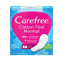 Ежедневные прокладки Carefree Мягкость хлопка с Алоэ 56 шт. (3574661486307)