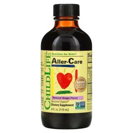 Витаминно-минеральный комплекс ChildLife Здоровый иммунитет ребенка, вкус винограда, Essentials, Aller-C (CDL10450)