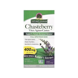 Травы Nature's Answer Астрагал, 500 мг, Astragalus, 60 вегетарианских капсул¶Витекс священный, 400 мг, Chasteberry, V (NTA-16352)