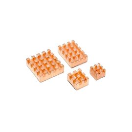 Додаткове обладнання до промислового ПК Raspberry Pi Комплект радіаторів для Raspberry Pi 4, мідь, 4 шт (105170) (105170)