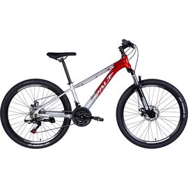 Велосипед Space 26" Phaeton AM DD рама-13" Al сріблясто-червоний 2025 (OPS-SP-26-045)