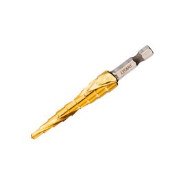 Сверло DeWALT по металлу EXTREME IMPACT, ступенчатое, HSS-G, 4 - 12 мм, D хвостовика 6,35 мм (DT5026)