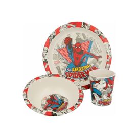 Набір дитячого посуду Stor Spiderman - Comic, Bamboo Set (Stor-01275)