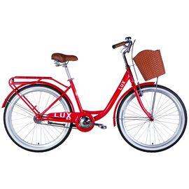 Велосипед Dorozhnik 26" LUX Velosteel рама-17" червоний 2025 (OPS-D-26-329)