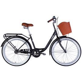 Велосипед Dorozhnik 26" LUX Velosteel рама-17" чорний 2025 (OPS-D-26-293)