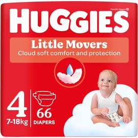 Подгузники Huggies Little Movers Mega 4 (7-18) кг 66 шт (5029053548777)