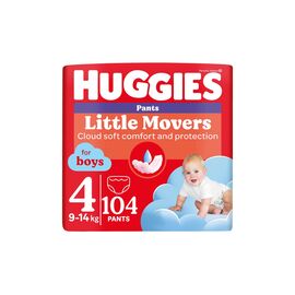 Подгузники Huggies Little Movers/Pants 4 M-Pack 9-14 кг для мальчиков 104 шт (5029054568088)