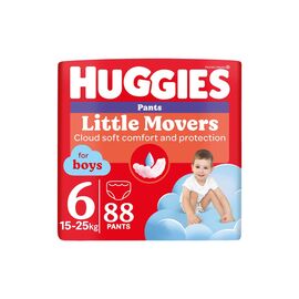 Подгузники Huggies Little Movers Pants 6 (15-25 кг) для хлопчиків 88 шт (5029054568200)