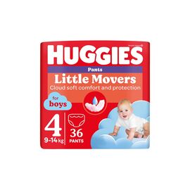 Подгузники Huggies Little Movers/Pants 4 Jumbo 9-14 кг для мальчиков 36 шт (5029053564265)
