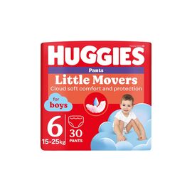 Подгузники Huggies Little Movers/Pants 6 (15-25 кг) Jumbo для мальчиков 30 шт (5029053564302)