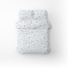 Детский постельный набор Home Line Тедди (сиренево-бирюзовый) (174750)