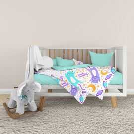 Дитячий постільний набір Home Line Коти та зорі (бірюзовий) (162249)