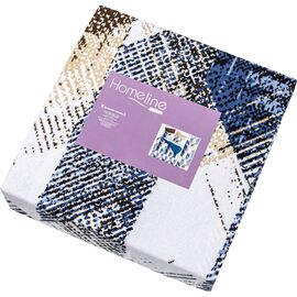 Постільна білизна Home Line Синя графіка фланель євро (178685)