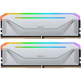 Модуль памяти для компьютера DDR5 32GB (2x16GB) 6000 MHz NOX RGB Silver Apacer (AH5U32G60C622NWAA-2)