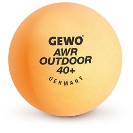 Мячик для настольного тенниса Gewo AWR Outdoor 40+ orange 6шт (96614200) (931308)