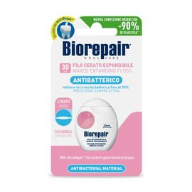 Зубная нить Biorepair Защита десен Расширяющая с гидроксиапатитом и гиалуроновой кислотой 30 м (8017331058244)