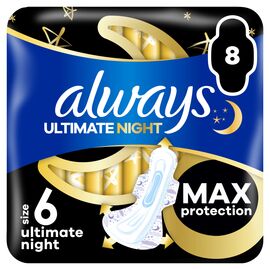 Гигиенические прокладки Always Ultimate Night Розмір 6 8 шт. (8700216213905)