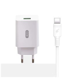 Зарядний пристрій XO QC 3.0 L36 18W/1USB + Type-C White (XO-L36-TC)