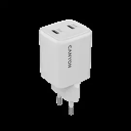 Зарядное устройство Canyon CU35CC GaN 35W 2xPD EU White (CNS-CUW35CC)