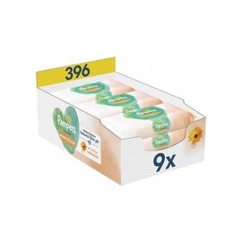 Детские влажные салфетки Pampers Harmonie Protect&Care с календулой 9 пачек х 44 шт (8700216250559)