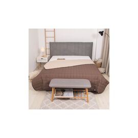 Покрывало Viluta стеганное двустороннее Дуэт Шоколадно-ванильный 210х220 (дует Шоколадно-Ванільний 210*220)