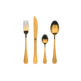 Набор столовых приборов Bergner Munich gold matt 24 предмета (BG-5134-GD)