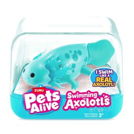 Интерактивная игрушка Pets & Robo Alive S1 Аксолотль (бирюзовый) (9556B)