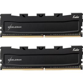 Модуль памяти для компьютера DDR5 32GB (2x16GB) 6400 MHz Black Kudos eXceleram (EK50320645252CD)