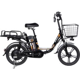 Електровелосипед Space 18" eELDORADO рама-15" 48B 10А*г 500Вт чорно-помаранчевий 2025 (ELB-SP-18-004)