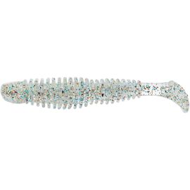 Силикон рыболовный Reins Bubbling Shad 4" 152 Super Glow All Stars (8 шт/уп.) (1552.07.87)