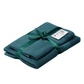 Рушник Ardesto набір махрових Essence 50х90 см, 70х140 см, 2шт, 100% бавовна, смарагдовий (ART2358EM)