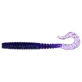 Силикон рыболовный FishUP Vipo 3.6" 060 - Dark Violet/Peacock & Silver (8шт/уп) (1864.06.35)