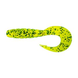 Силикон рыболовный FishUP Mighty Grub 4.5" 026 - Flo Chartreuse/Green (4шт/уп) (1864.04.35)