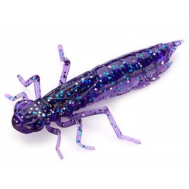 Силікон рибальський FishUP Dragonfly 1.7" 060 - Dark Violet/Peacock & Silver (8шт/уп) (1864.04.96)