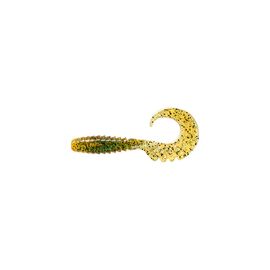 Силикон рыболовный FishUP Fancy Grub 1" 036 - Caramel/Green & Black (12шт/уп) (1862.02.24)