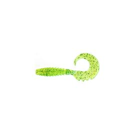 Силікон рибальський FishUP Fancy Grub 2.5" 026 - Flo Chartreuse/Green (10шт/уп) (1864.01.22)