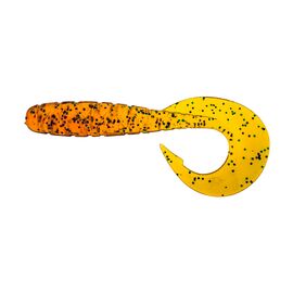 Силикон рыболовный FishUP Mighty Grub 3.5" 036 - Caramel/Green&Black (7 шт/уп) (1864.04.21)