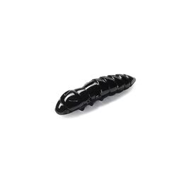 Силікон рибальський FishUP Pupa 1.5" 101 - Black, cheese taste (8шт/уп) (1864.03.54)