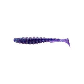 Силікон рибальський FishUP U-Shad 4" 060 - Dark Violet/Peacock&Silver (8шт/уп) (1864.00.54)