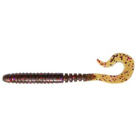 Силикон рыболовный FishUP Vipo 3.6" 050 - Green Pumpkin Brown/Red&Purple (8шт/уп) (1864.07.09)