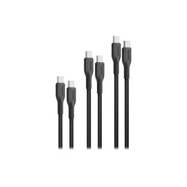 Дата кабель USB-C to USB-C cablekit-cc.black Promate (cablekit-cc.black)